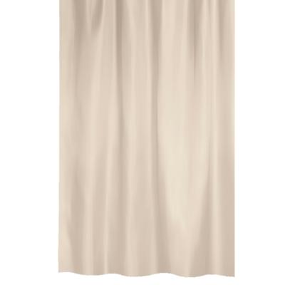MSV Douchegordijn - beige - gerecycled polyester - 180 x 200 cm - wasbaar