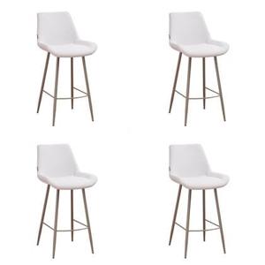 Bronx71 Scandinavische barkruk Maud gerecyclede stof off white 74 cm -