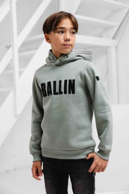 Ballin Amsterdam Perforated Logo Hoodie Kids Lichtgroen - Maat 164 - Kleur: Lichtgroen | Soccerfanshop