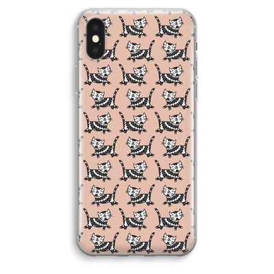 Zwarte poes: iPhone XS Max Transparant Hoesje