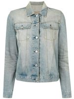 Helmut Lang Pre-Owned veste en jean à effet délavé - Bleu