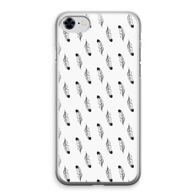 Pluimen: iPhone 8 Transparant Hoesje