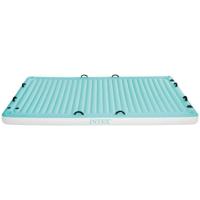 Opblaasbaar matras Intex Water Lounge 310 x 183 cm Wit Turkoois