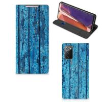 Samsung Galaxy Note20 Book | Wallet Case | Wood Blue