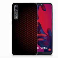 Huawei P20 Pro TPU bumper Geruit Rood