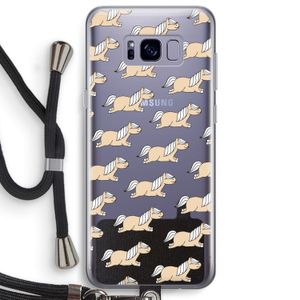 Ponys: Samsung Galaxy S8 Plus Transparant Hoesje met koord
