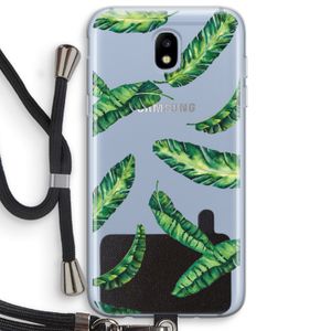 Lange bladeren: Samsung Galaxy J5 (2017) Transparant Hoesje met koord