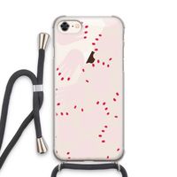 Hands pink: iPhone 7 Transparant Hoesje met koord