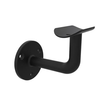 Zwart leuningdrager voor handleuning Ø42,4