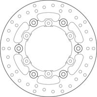 BREMBO Serie Oro remschijf, remschijven voor de moto, zwevend 78B408A9