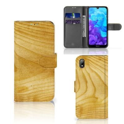 Huawei Y5 (2019) | Book Style Case | Licht Hout