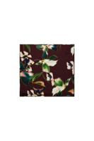 Satin flower scarf - multi color - 13842