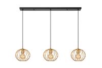 Lucide DANZA - Hanglamp - 3xE27 - Mat Goud / Messing