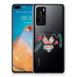 Huawei P40 Telefoonhoesje met Naam Boho Summer