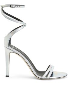 Giuseppe Zanotti sandales Catia 105 mm à brides - Argent