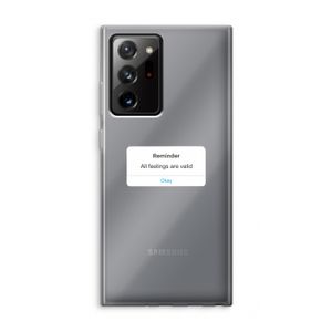 Reminder: Samsung Galaxy Note 20 Ultra / Note 20 Ultra 5G Transparant Hoesje