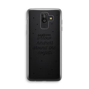 Confetti: Samsung Galaxy J8 (2018) Transparant Hoesje