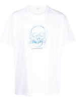 Alexander McQueen t-shirt en coton à imprimé tête de mort - Blanc - thumbnail