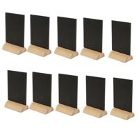 Bruiloft Naam/plaats kaartjes - 10x - krijtbordjes - 8 x 6 cm - diner tafelschikking