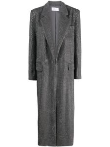 Giuseppe Di Morabito manteau boutonné à ornements strassés - Gris