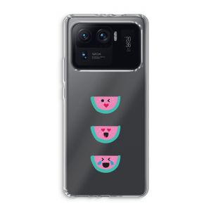 Smiley watermeloen: Xiaomi Mi 11 Ultra Transparant Hoesje
