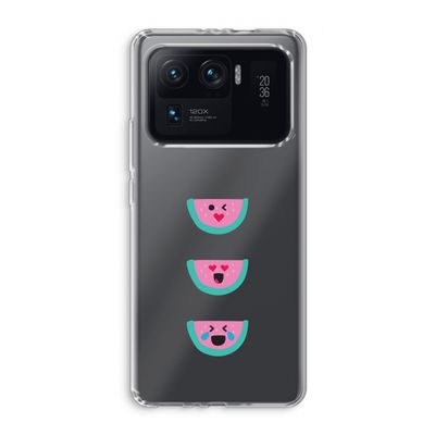 Smiley watermeloen: Xiaomi Mi 11 Ultra Transparant Hoesje