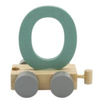 JeP kids houten treinletter O-groen