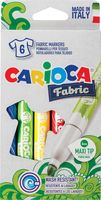 Carcioca textielstift Fabric, doos van 6 stuks in geassorteerde kleuren