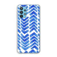Blauwe pijlen: Samsung Galaxy A32 4G Transparant Hoesje