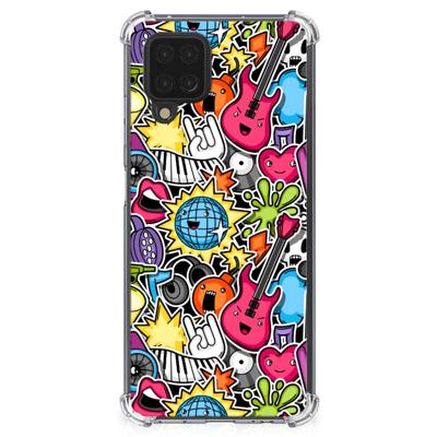 Samsung Galaxy A12 Anti Shock Bumper Case Punk Rock Samsung Galaxy A12 Anti Shock Bumper Case Punk Rock