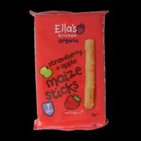Maize sticks aardbei/appel 7+ maanden bio 16 Gram