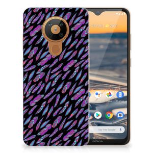 Nokia 5.3 TPU bumper Feathers Color