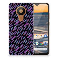 Nokia 5.3 TPU bumper Feathers Color - thumbnail