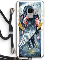 Golden Raven: Samsung Galaxy S9 Transparant Hoesje met koord