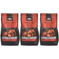 Fancy Flames Barbecue/BBQ Briketten - 3x - 3 kilo - 100% natuurlijk - geschikt voor BBQ