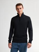 Petrol Knitwear Collar Basic M-3050-kwc207 Trui 9111 Deep Black