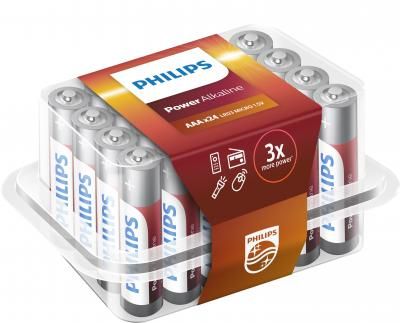 Philips power alkaline aaa/lr03 mini penlite blister box 24 101024