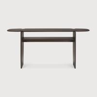 Ethnicraft Sidetable 'PI' Gevernist Mahoniehout, 160cm, kleur Donkerbruin