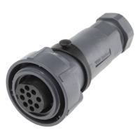 Bulgin PXP7010/10S/CR/0911 Ronde connector Koppeling, recht Totaal aantal polen: 10 Serie (ronde connectoren): Buccaneer 7000 1 stuk(s)