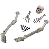 Horror thema kerkhof decoratie skelet/botten set   -