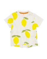 HEMA Baby T-shirt Citroenen Gebroken Wit (gebroken wit) - thumbnail