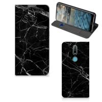 Nokia 2.4 | Standcase | Marmer Zwart - Origineel Cadeau Vader