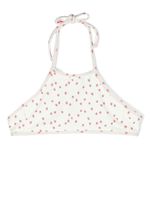 Frankies Bikinis Kids haut de bikini à pois - Blanc