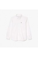 Lacoste Regular Fit Overhemd wit, Effen