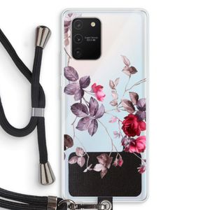 Mooie bloemen: Samsung Galaxy S10 Lite Transparant Hoesje met koord