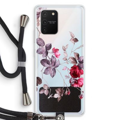 Mooie bloemen: Samsung Galaxy S10 Lite Transparant Hoesje met koord