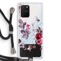 Mooie bloemen: Samsung Galaxy S10 Lite Transparant Hoesje met koord