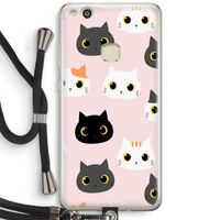 Katten: Huawei Ascend P10 Lite Transparant Hoesje met koord