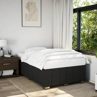 Bedframe zonder matras 120x200 cm stof zwart