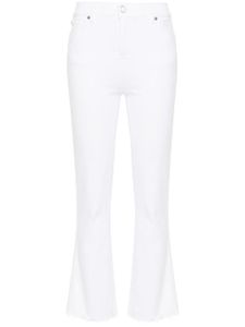 7 For All Mankind jean évasé Slim Kick à taille haute - Blanc